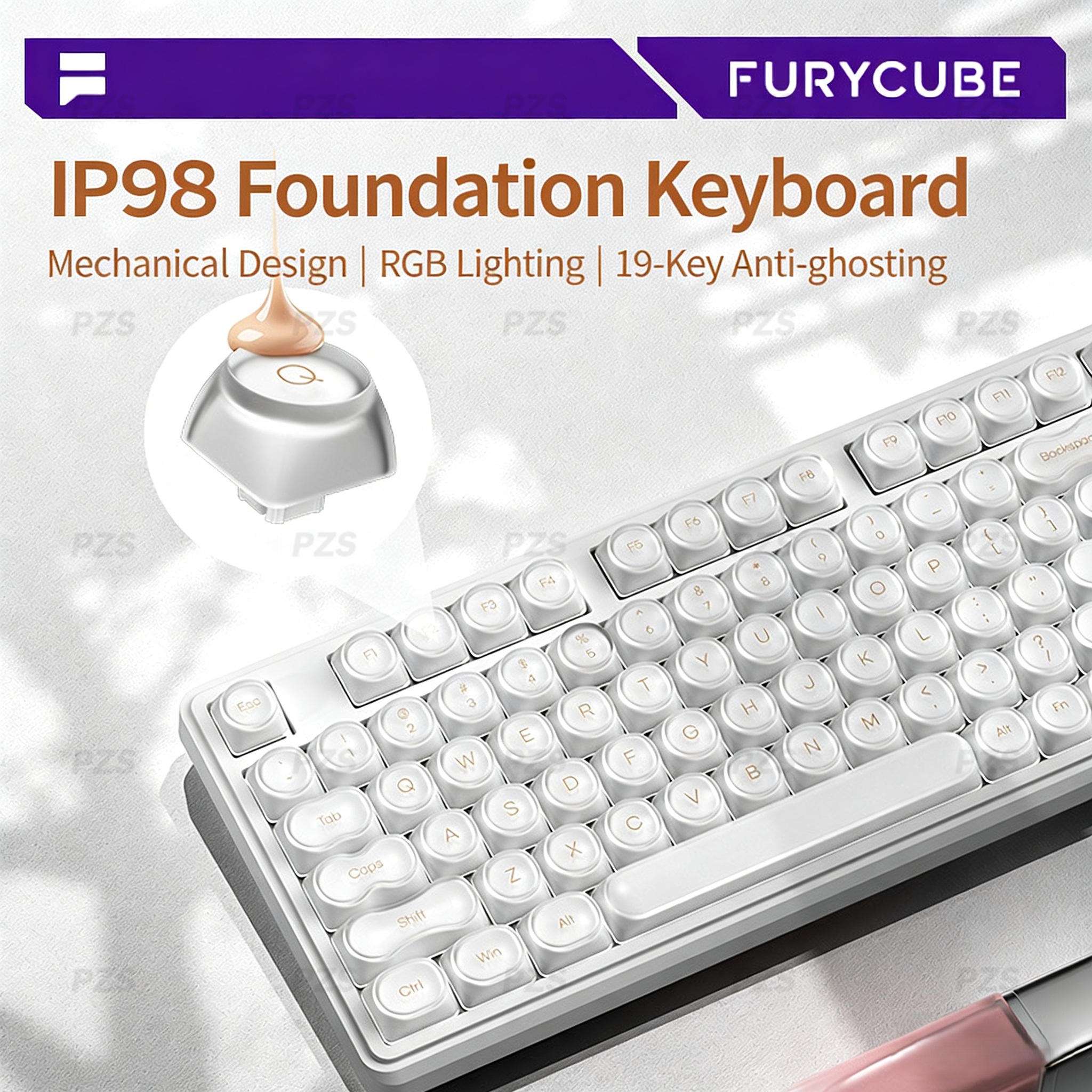 FURYCUBE IP98 Wired Gaming Mem - Gaming Keyboard Ip98 recension och pris