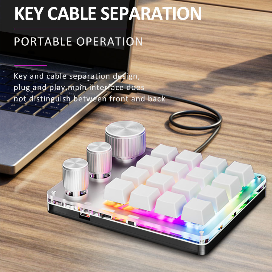 2.4G Customize Bluetooth 3 Mod - Gaming Keyboard 1 Hand recension och pris
