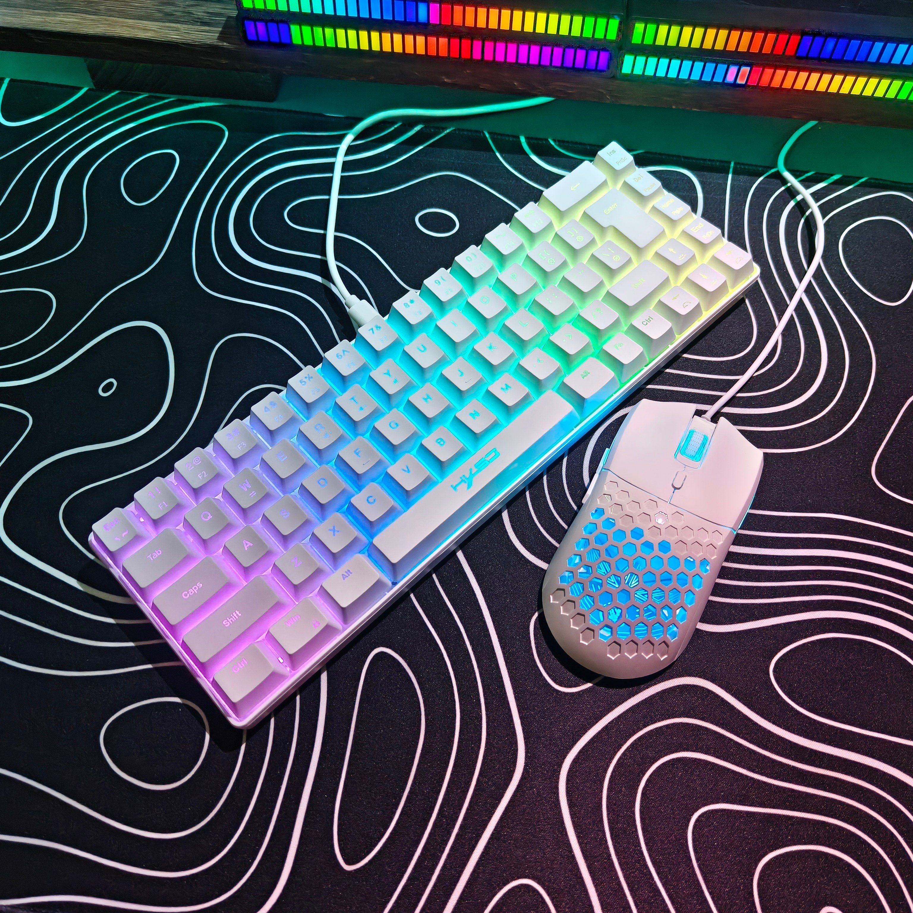 Compact HXSJ 68-Key Mouse and  - Keyboard Gaming Mac recension och pris