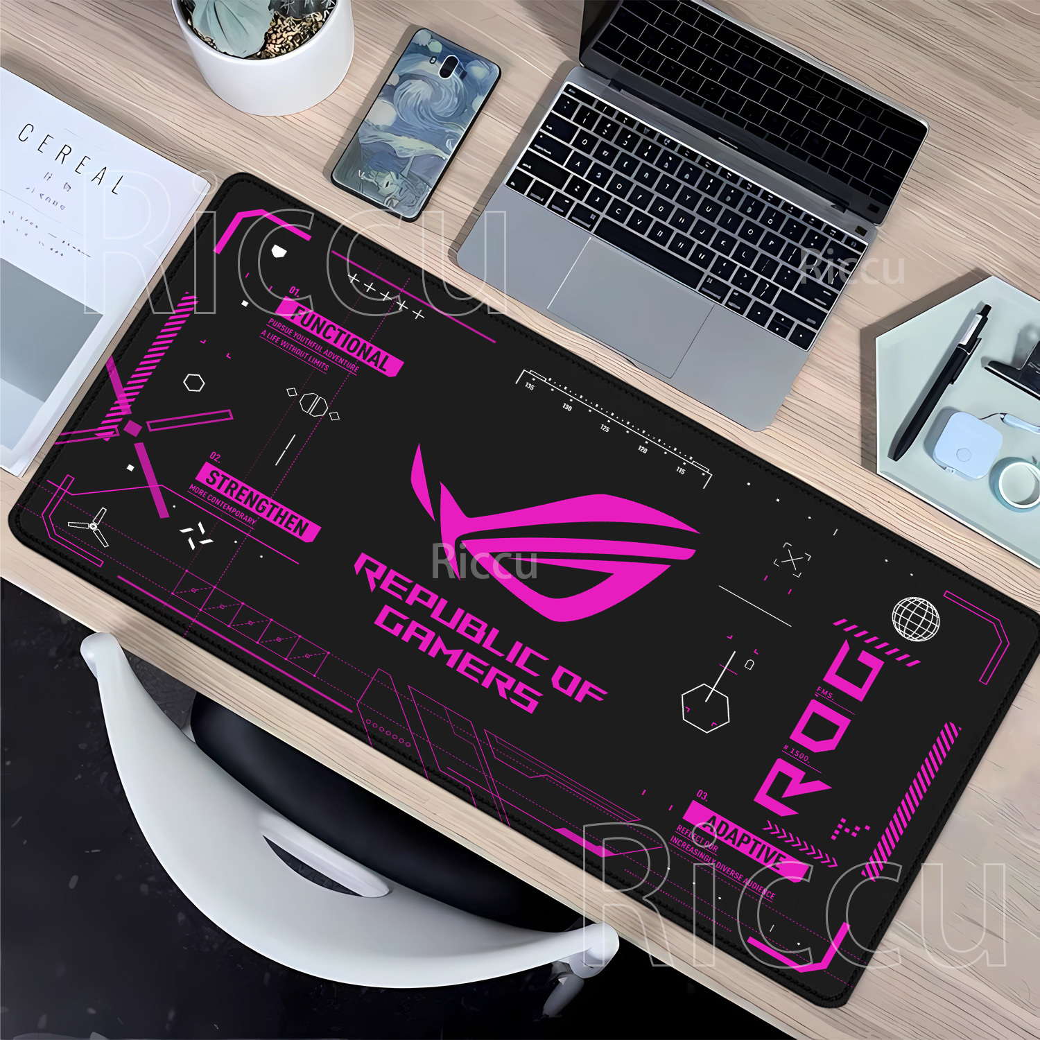 R-ROG Large Gaming Mouse Pad A - Gaming Keyboard Typewriter recension och pris