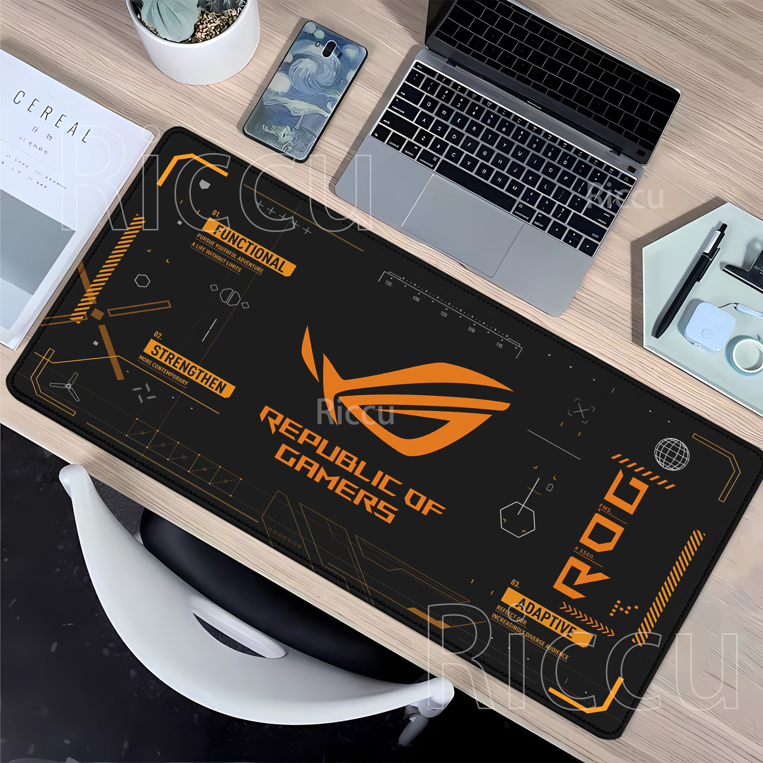 R-ROG Large Gaming Mouse Pad A - Gaming Keyboard Typewriter recension och pris