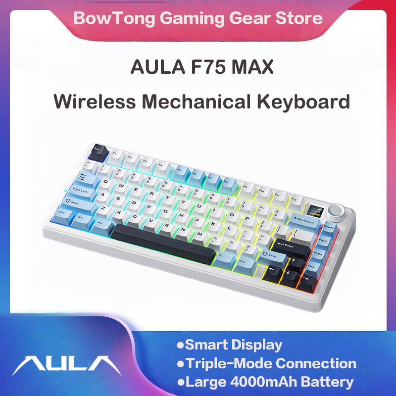 AULA F75 MAX 75% Tri-Mode Mech - Keyboard Gaming Mac recension och pris