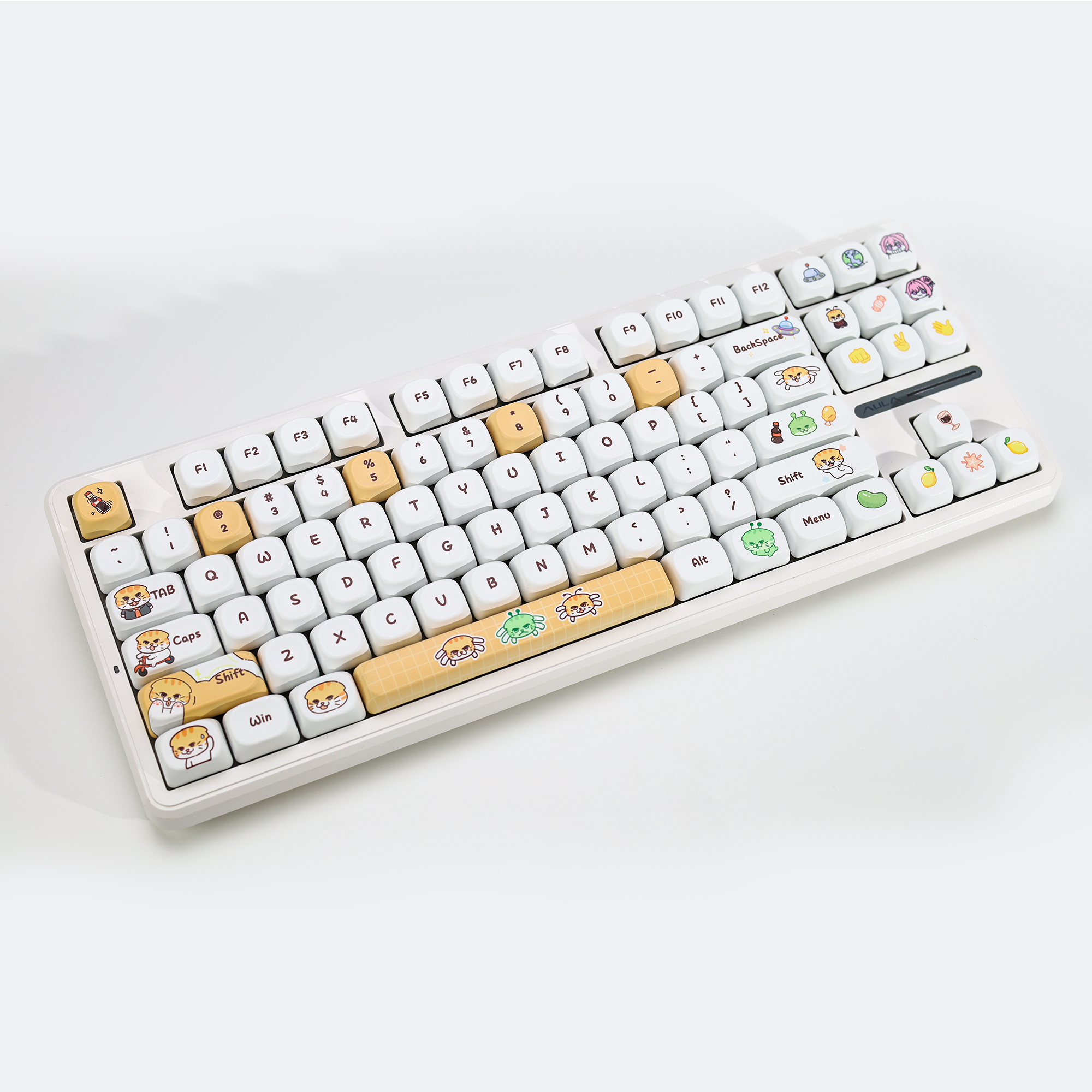 KBDiy Cute Bad Cat Theme Keyca - Gaming Keyboard Number Pad recension och pris