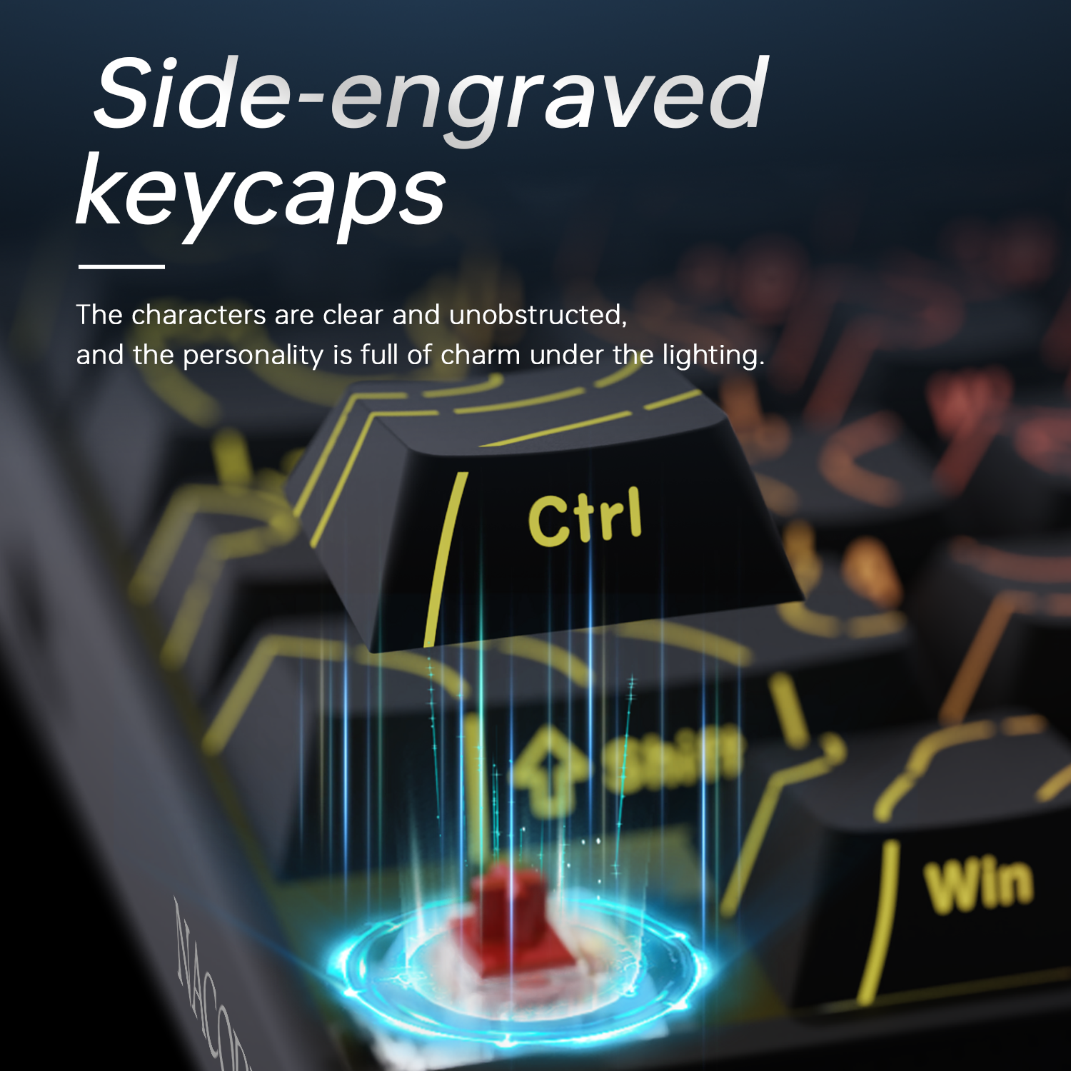 New Ajazz Nacodex Nk68 Mechani - Gaming Keyboard Blue Switches recension och pris