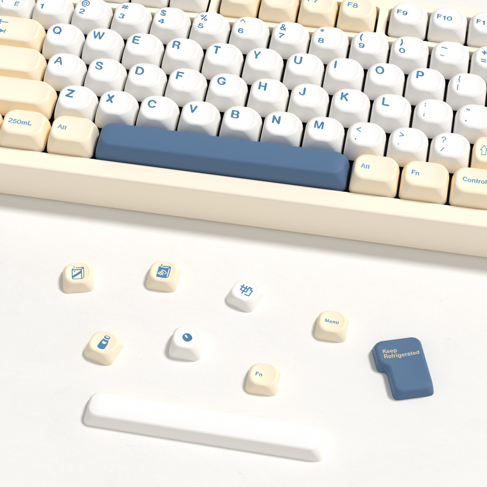 KBDiy GMK Soymilk Keycaps Retr - Gaming Keyboard Number Pad recension och pris