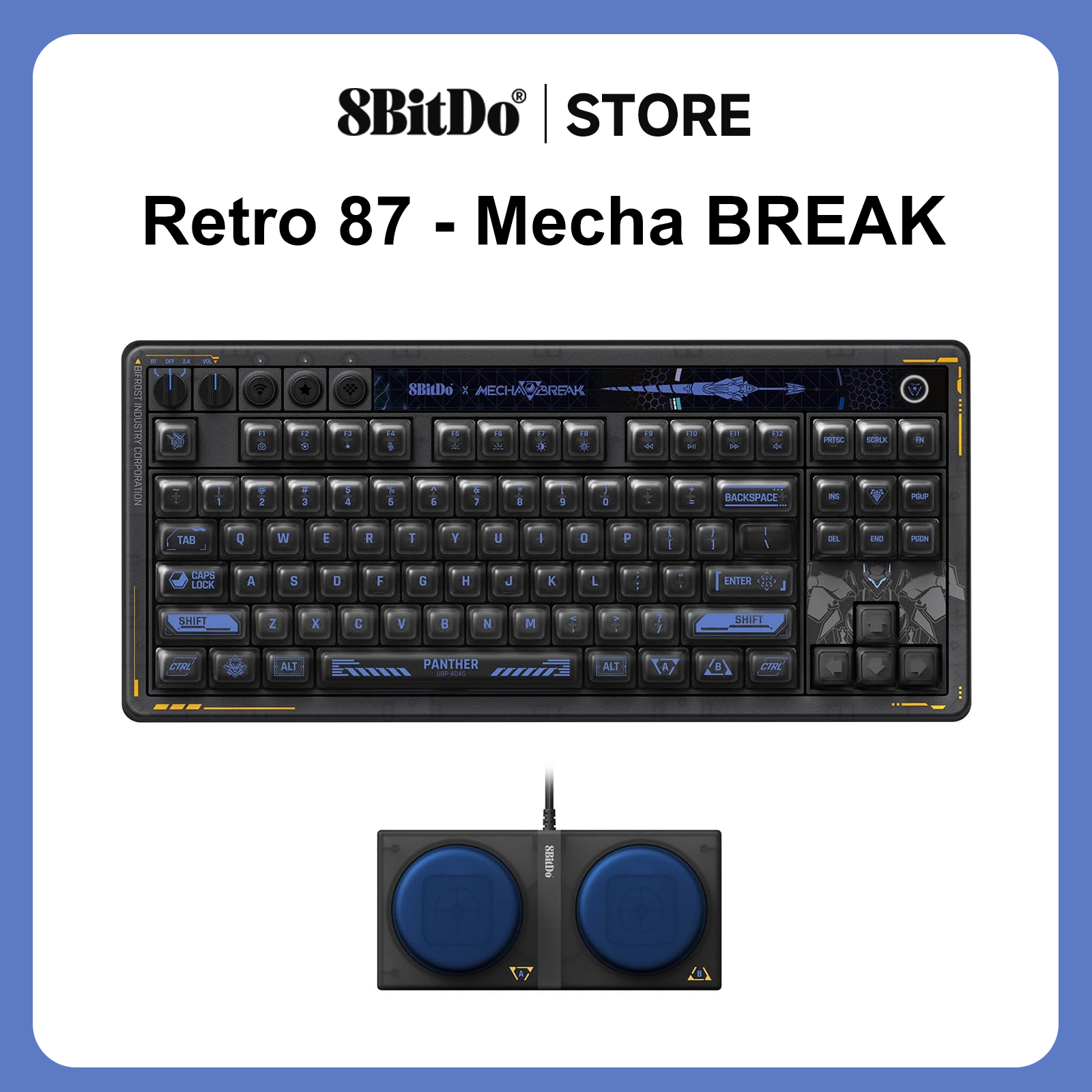 8BitDo Retro 87 Mechanical Key - Gaming Keyboard Bluetooth recension och pris