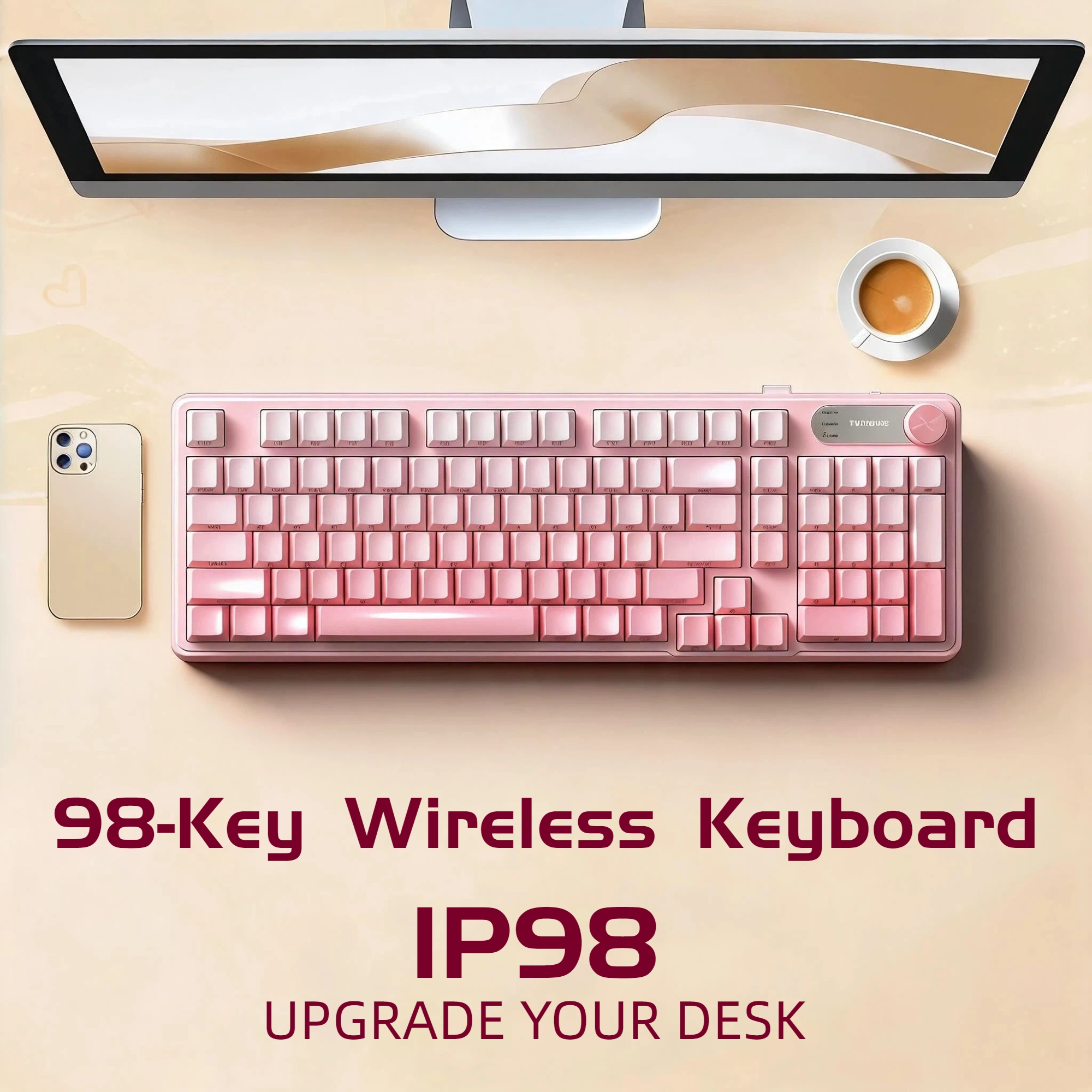 IP98 Tri‑Mode RGB Wireless Key - Gaming Keyboard Ip98 recension och pris