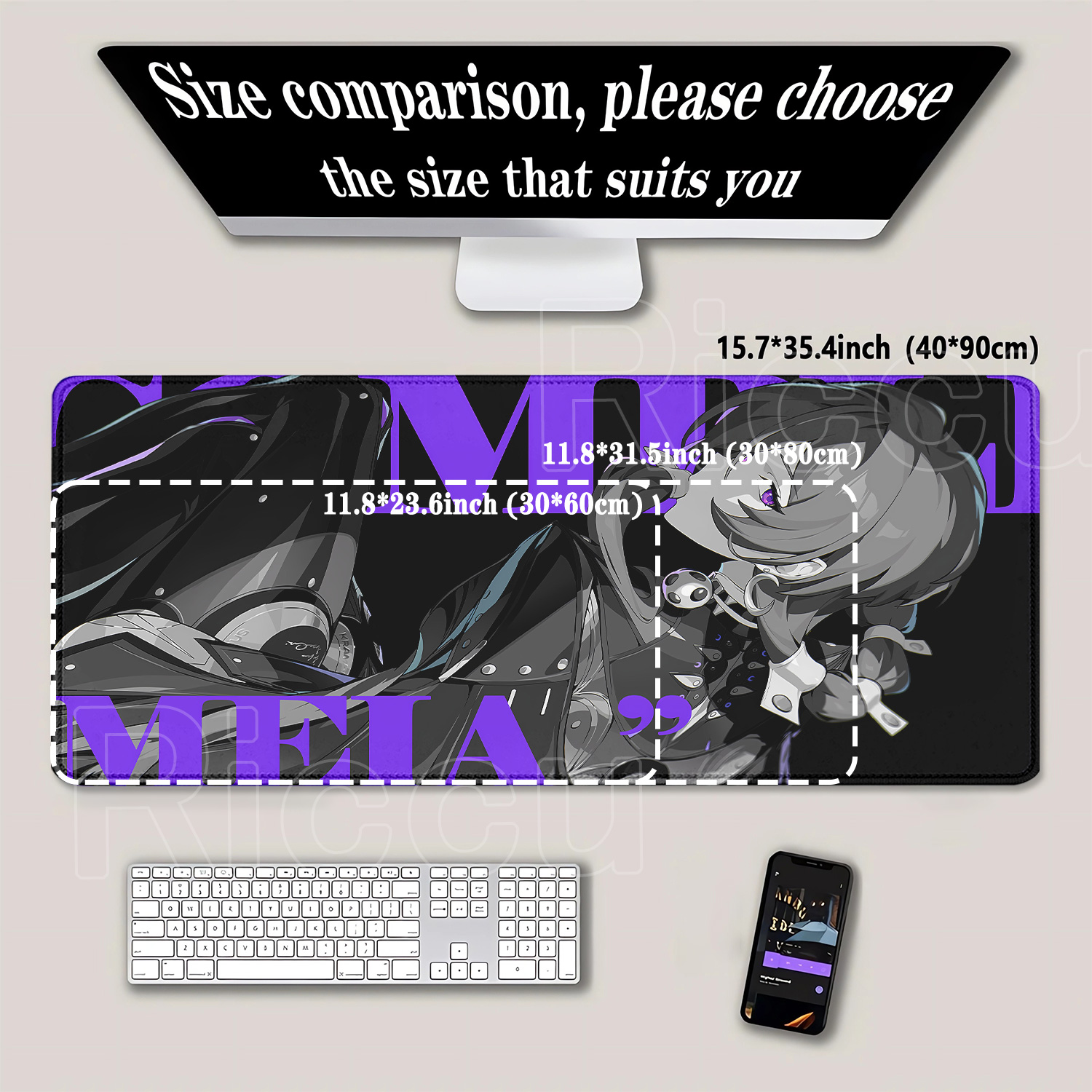Mouse Pad Zenless Zone Zero ZZ - Gaming Keyboard Typewriter recension och pris