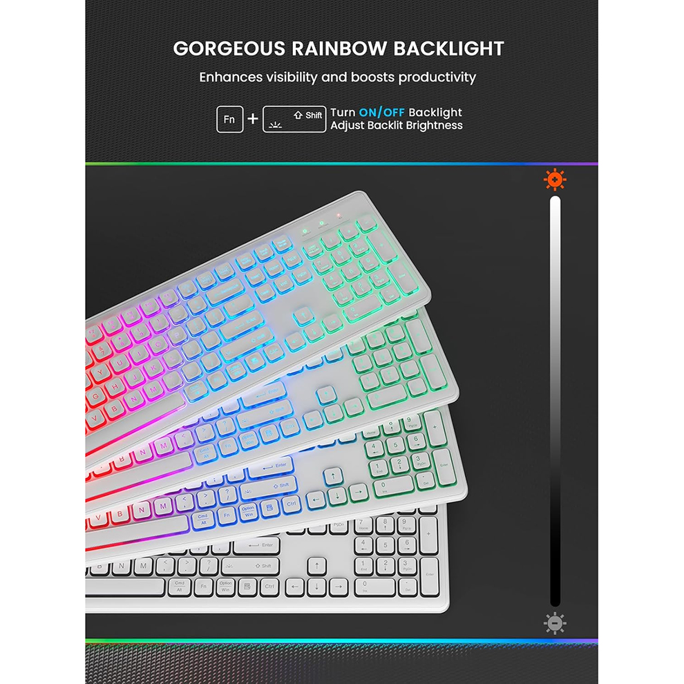 Backlit Wireless Keyboard and  - Gaming Keyboard Bluetooth recension och pris