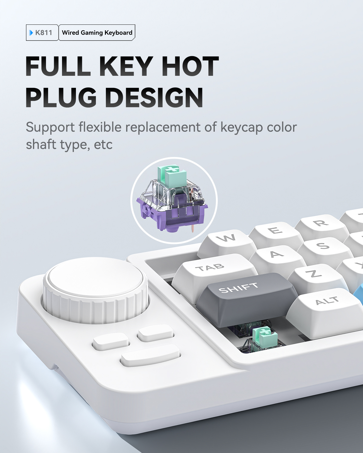 Hot Swap Wired Mechanical Keyb - Gaming Keyboard Half recension och pris