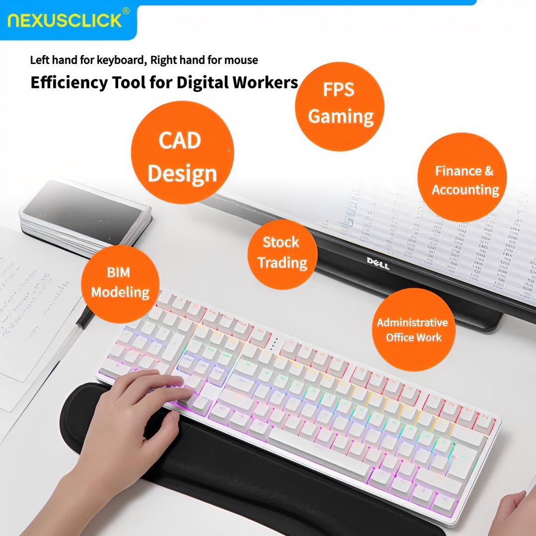 NexusClick Ergonomic Left Hand - Gaming Keyboard Number Pad recension och pris