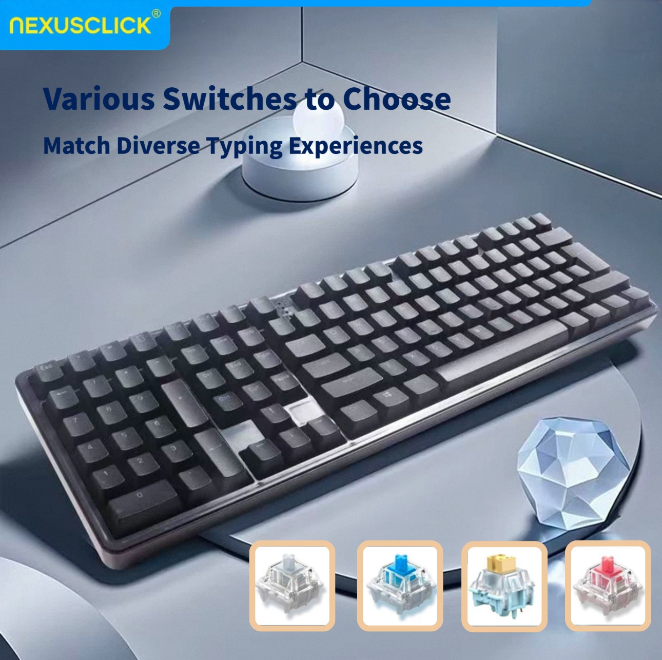 NexusClick Ergonomic Left Hand - Gaming Keyboard Number Pad recension och pris
