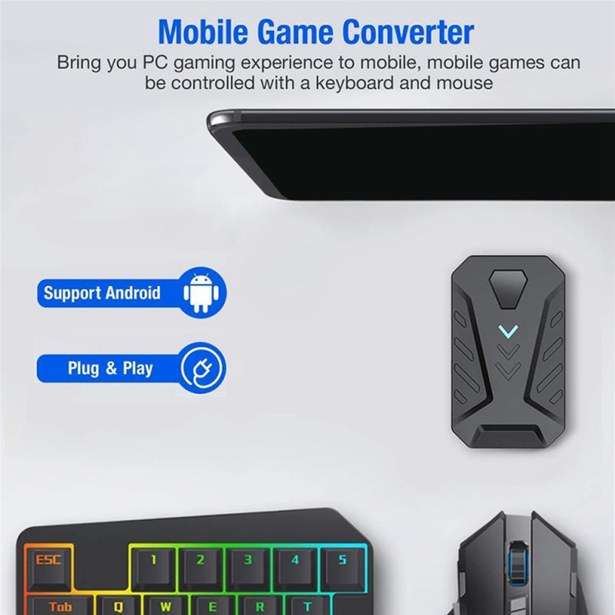 A57G-Keyboard and Mouse Conver - Gaming Keyboard And Mouse Converter For Mobile recension och pris